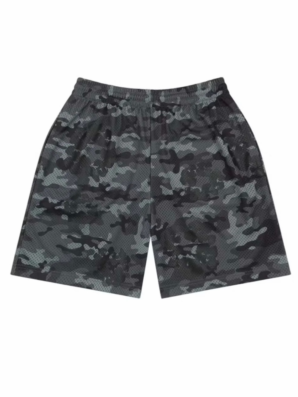 Denim Tears Black Grey Camo Cotton Wreath Mesh Shorts Large